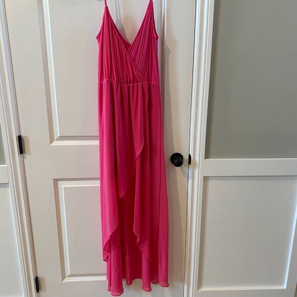 Bebe Pink Hi Lo Maxi Dress - Picture 7 of 11